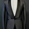 Midnight Black Textured Tuxedo