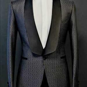 Midnight Black Textured Tuxedo